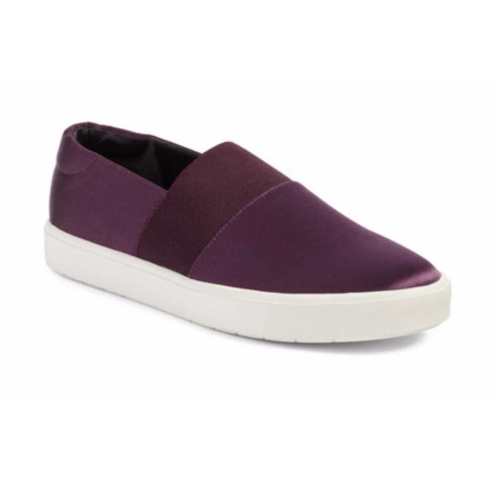 Vince Corbin Slip-On Purple Satin Sneaker | Size 7.5